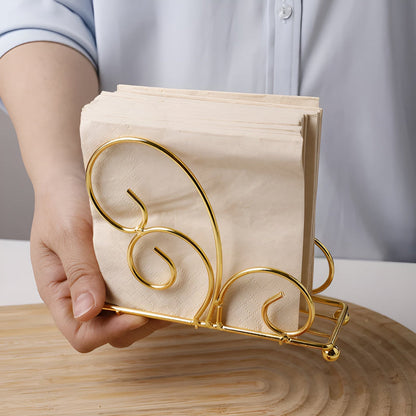 Napkin Holder Semi-Circle Iron Anti-Slip Base