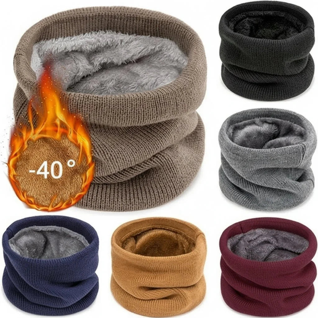 Neck Gaiter Thermal Knit Windproof Stretch Fit