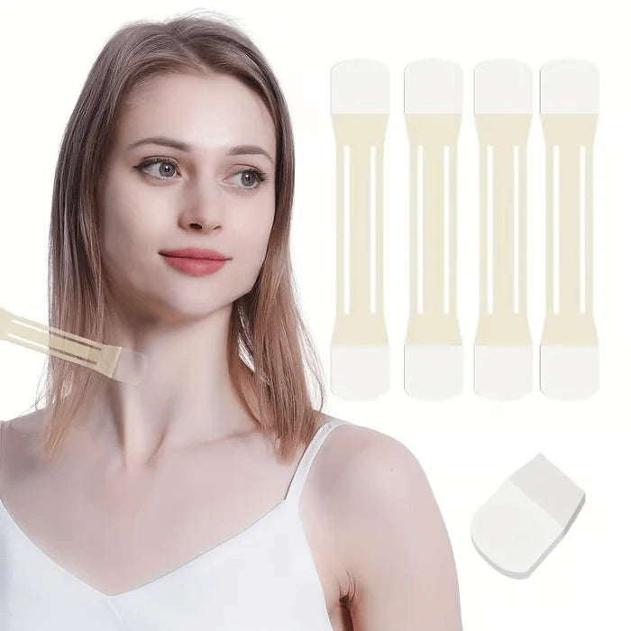 Neck Lifting Tape Invisible Sweat-Resistant Hypoallergenic Up to 10-Hour Hold