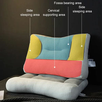 Neck Pillow Ergonomic Contoured Support for Side & Back Sleepers