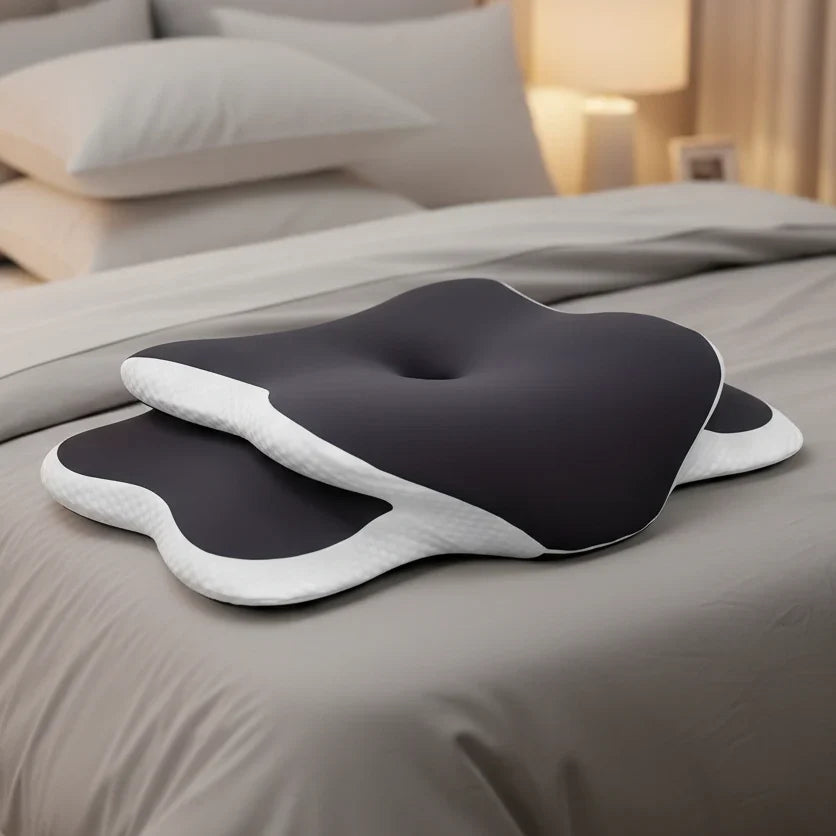 Neck Pillow Ergonomic Memory Foam Breathable Cover