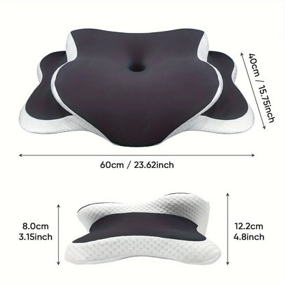 Neck Pillow Ergonomic Memory Foam Breathable Cover