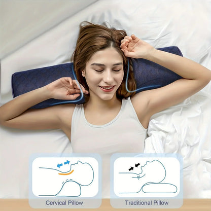 Neck Pillow Ergonomic Memory Foam Removable Washable Cover