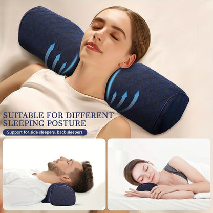 Neck Pillow Ergonomic Memory Foam Removable Washable Cover