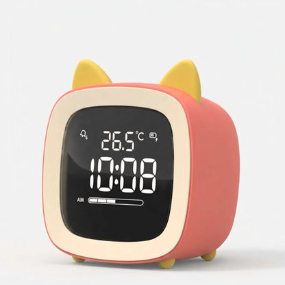 Night Light Alarm Clock Stepless Dimmable LED Animal Designs