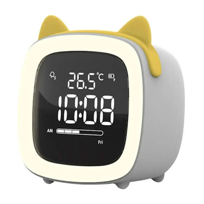 Night Light Alarm Clock Stepless Dimmable LED Animal Designs