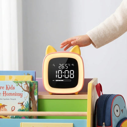 Night Light Alarm Clock Stepless Dimmable LED Animal Designs