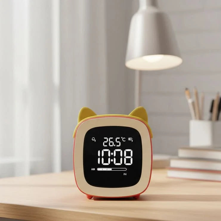 Night Light Alarm Clock Stepless Dimmable LED Animal Designs