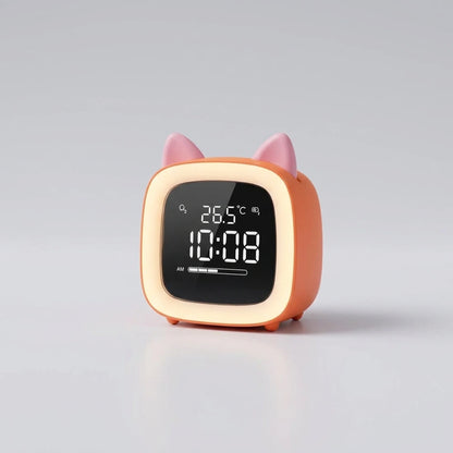 Night Light Alarm Clock Stepless Dimmable LED Animal Designs