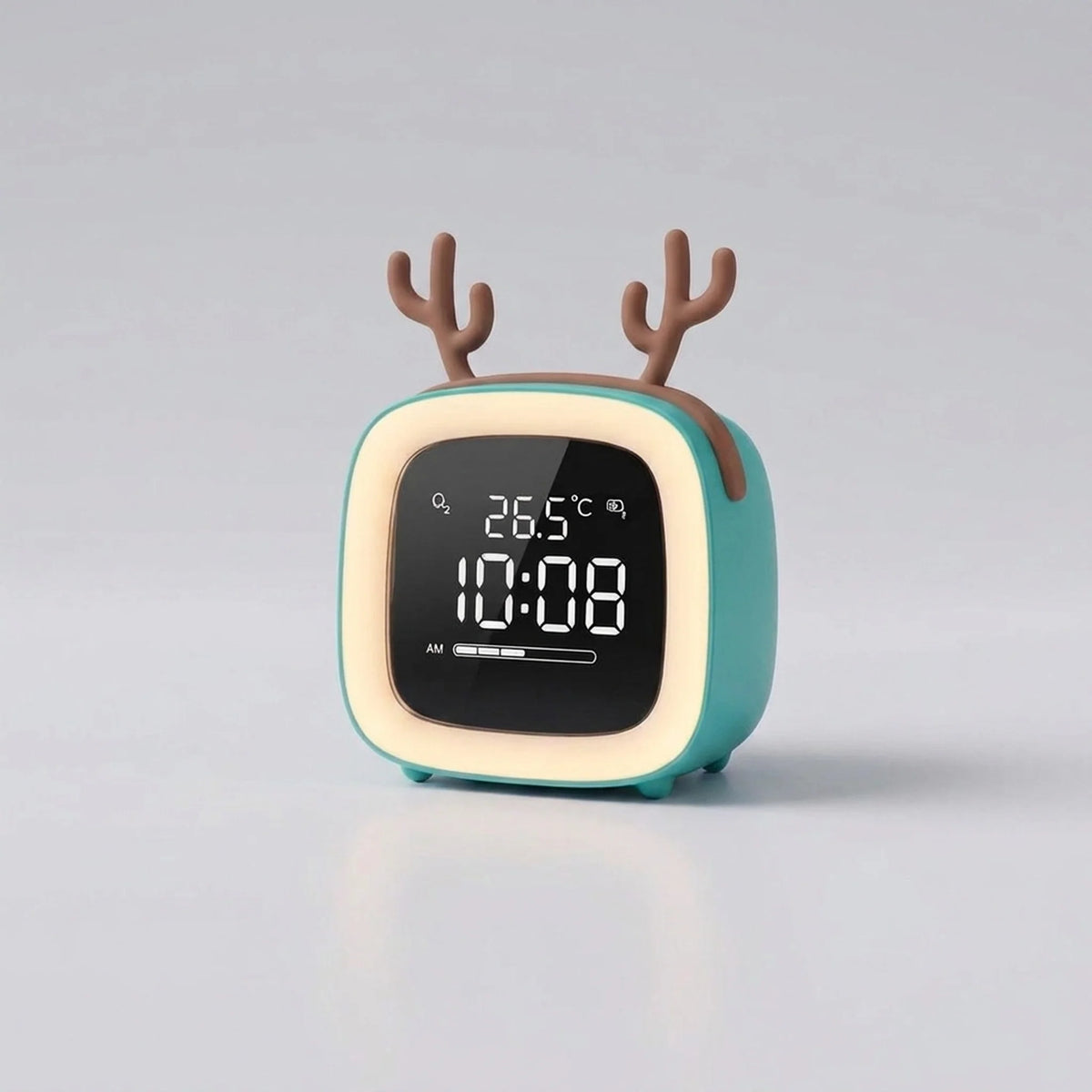 Night Light Alarm Clock Stepless Dimmable LED Animal Designs