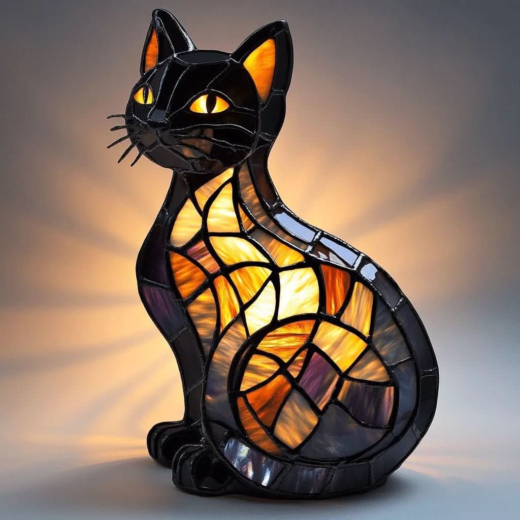 Night Light Cat Soft Silicone Touch-Dimmable & Rechargeable