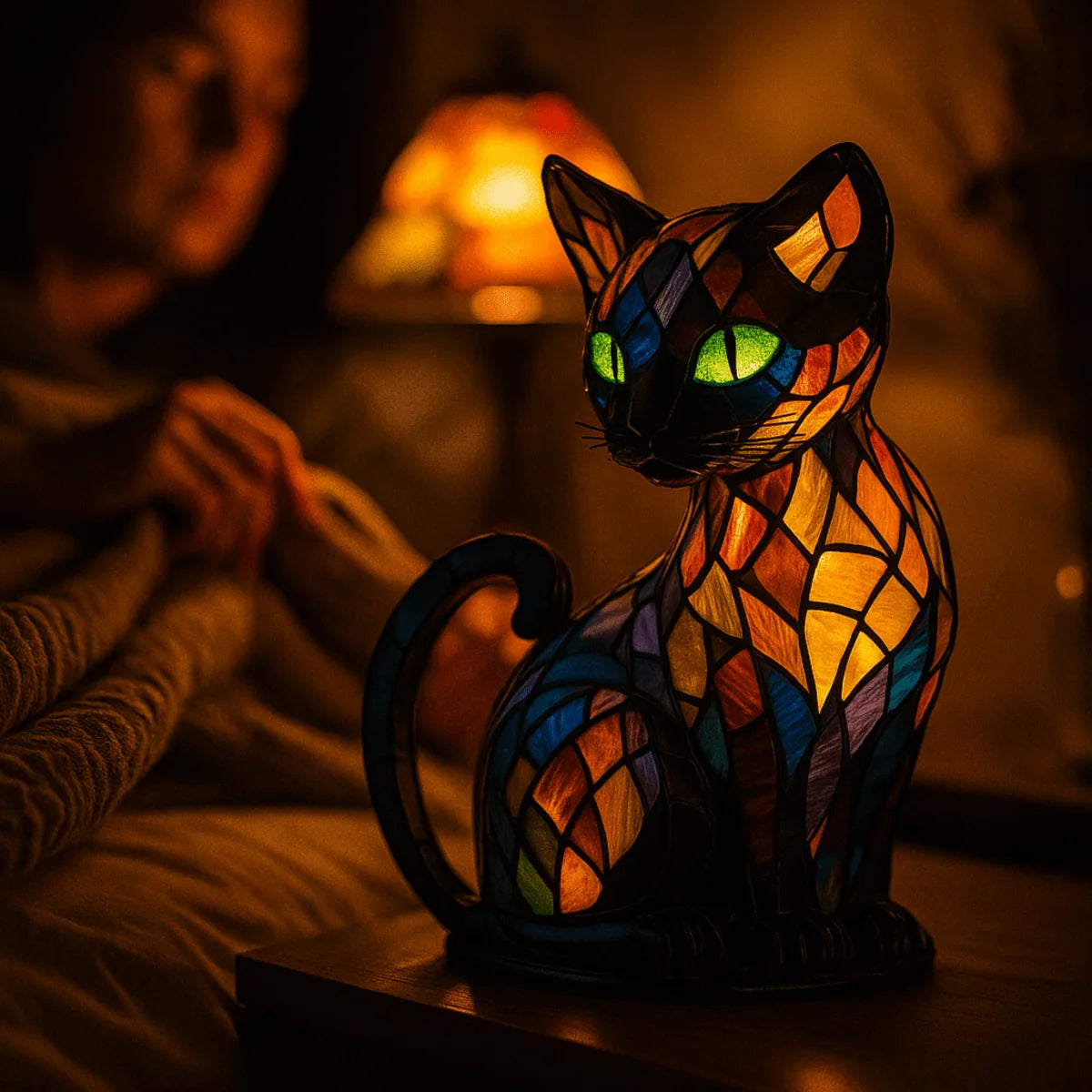 Night Light Cat Soft Silicone Touch-Dimmable & Rechargeable