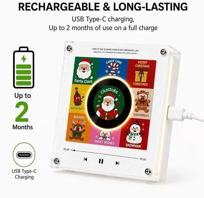 Night Light NFC Activated Rotating Vinyl Record Magnetic Mount