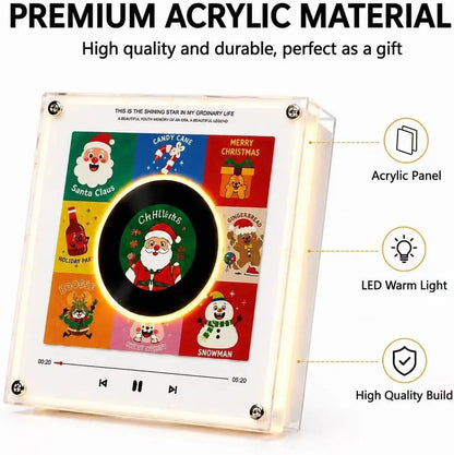 Night Light Rotating Vinyl Disc NFC Activation Magnetic Mount