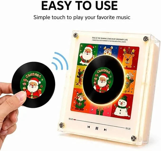 Night Light Rotating Vinyl Disc NFC Activation Magnetic Mount