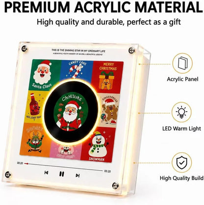 Night Light Rotating Vinyl Record NFC Magnetic Mount