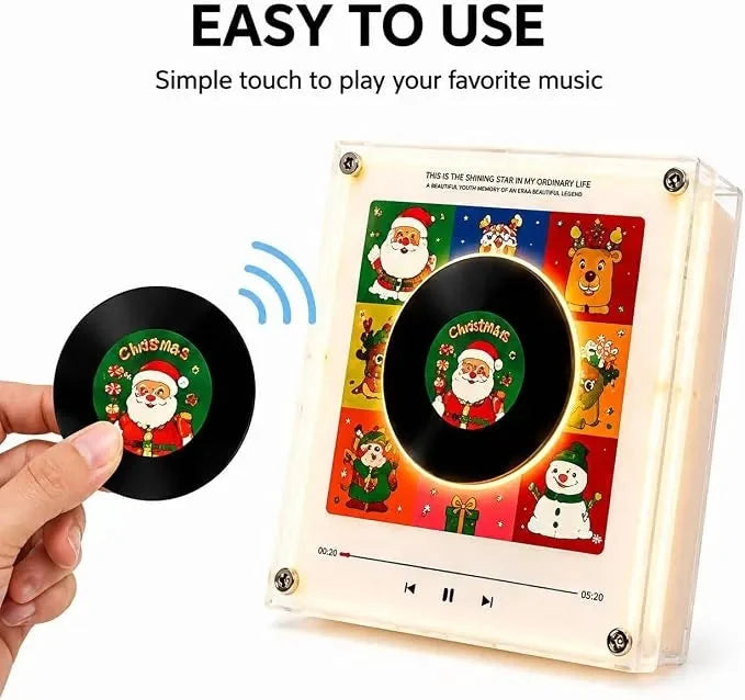 Night Light Rotating Vinyl Record NFC Magnetic Mount
