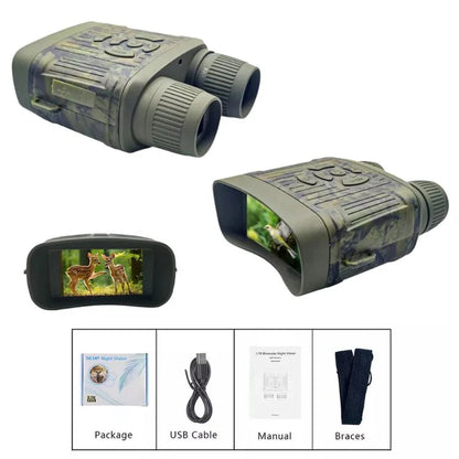 Night Vision Binoculars Infrared HD Display 1,000 Ft Range