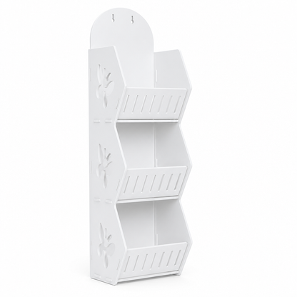 No-Drill Wall-Mounted Shelf Organizer (2-Tier)