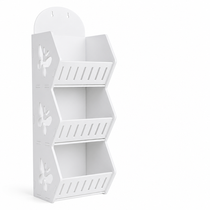 No-Drill Wall-Mounted Shelf Organizer (2-Tier)