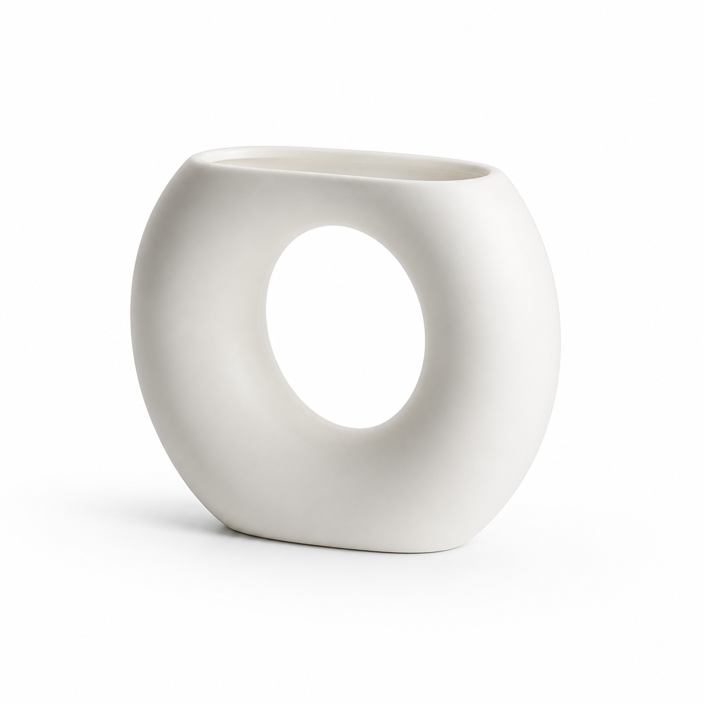 Nordic Geometric Ceramic Tabletop Vase