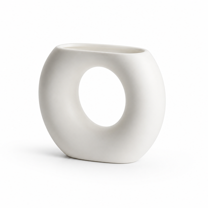 Nordic Geometric Ceramic Tabletop Vase