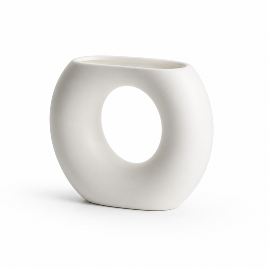 Nordic Geometric Ceramic Tabletop Vase