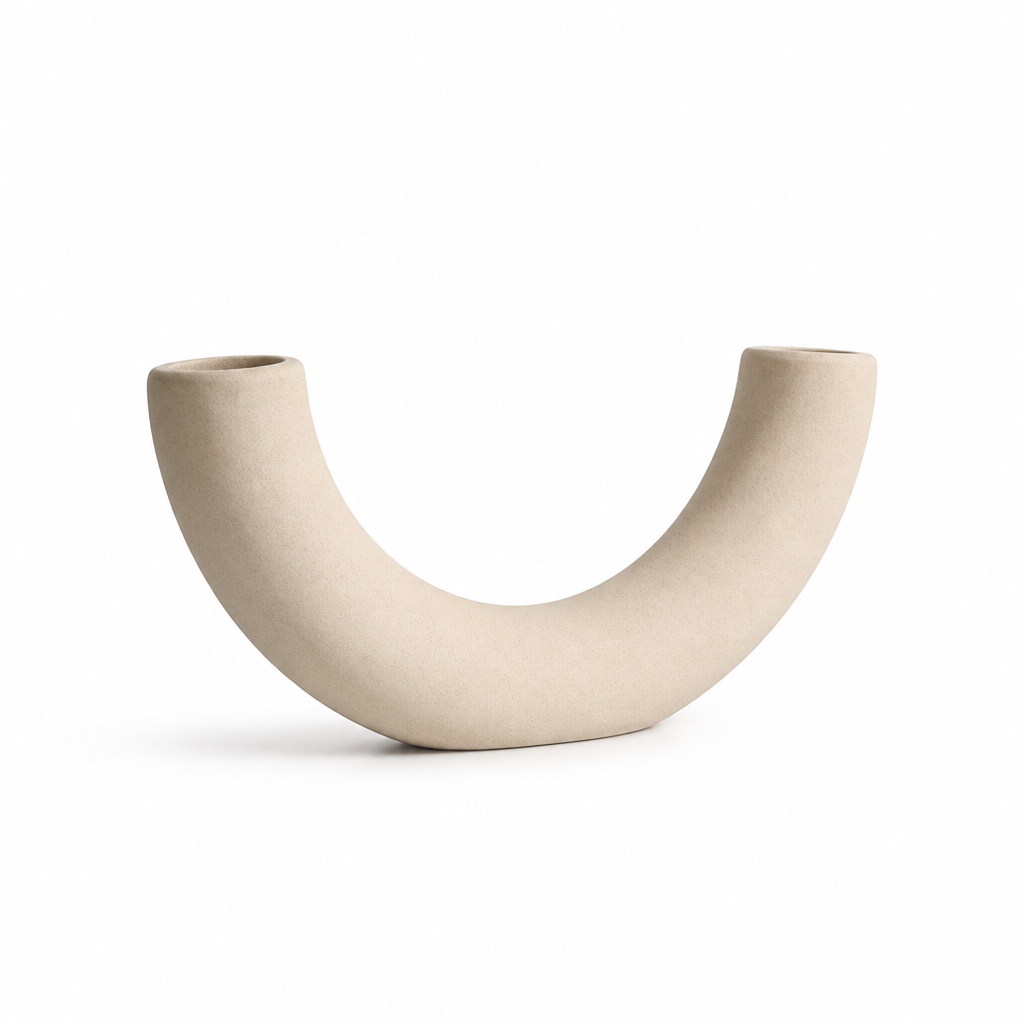 Nordic Geometric Ceramic Tabletop Vase