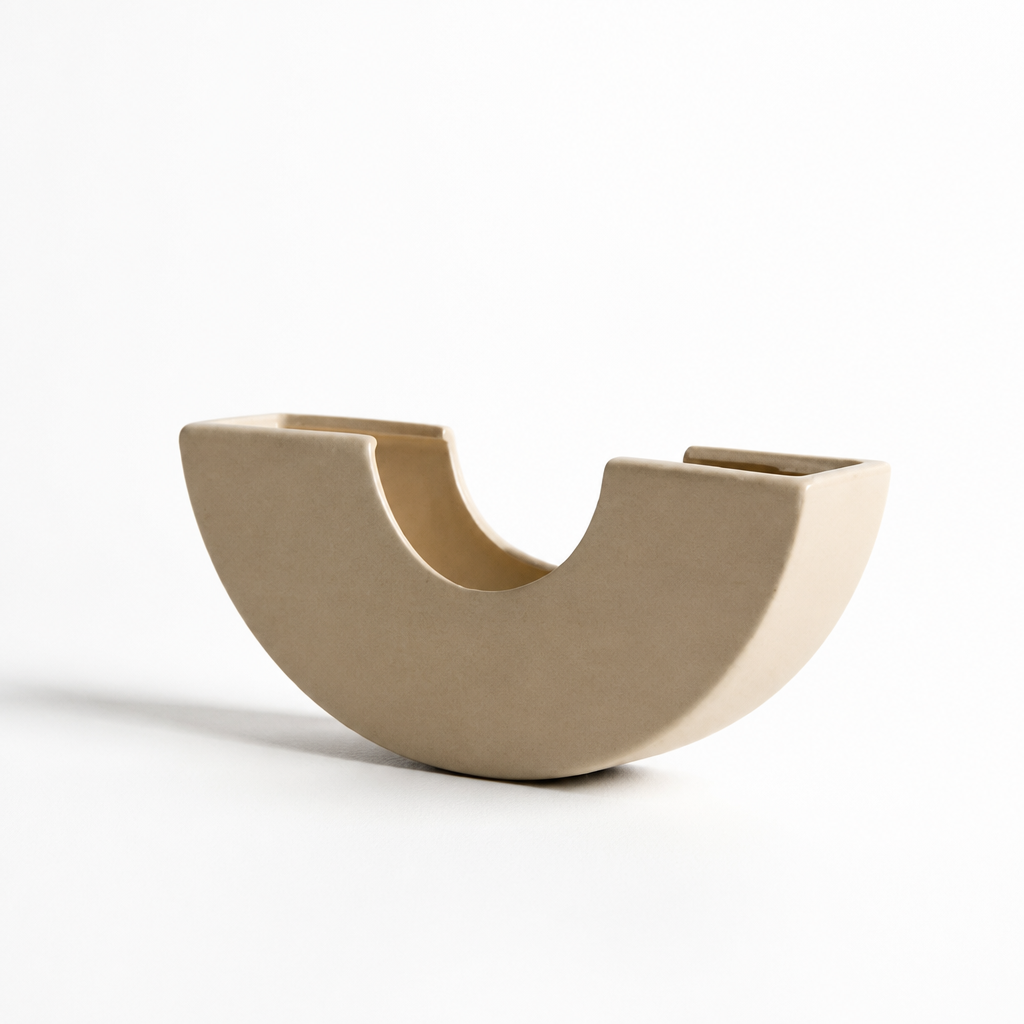 Nordic Geometric Ceramic Tabletop Vase