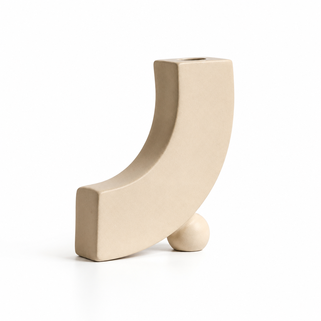 Nordic Geometric Ceramic Tabletop Vase