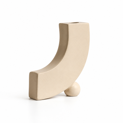Nordic Geometric Ceramic Tabletop Vase