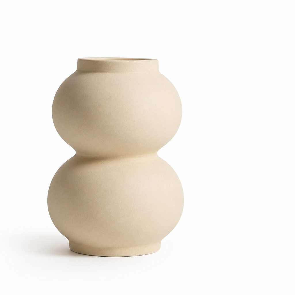 Nordic Geometric Ceramic Tabletop Vase