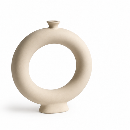 Nordic Geometric Ceramic Tabletop Vase