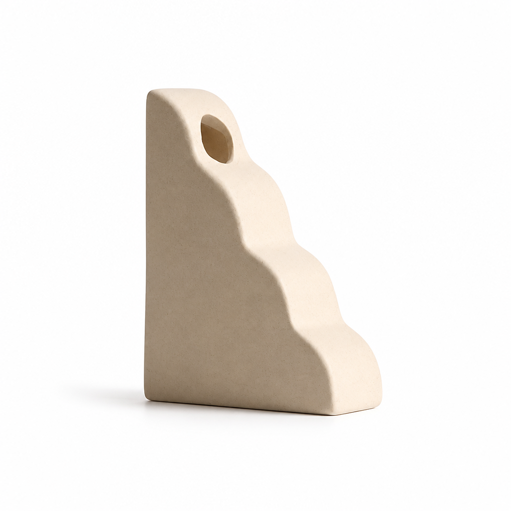 Nordic Geometric Ceramic Tabletop Vase