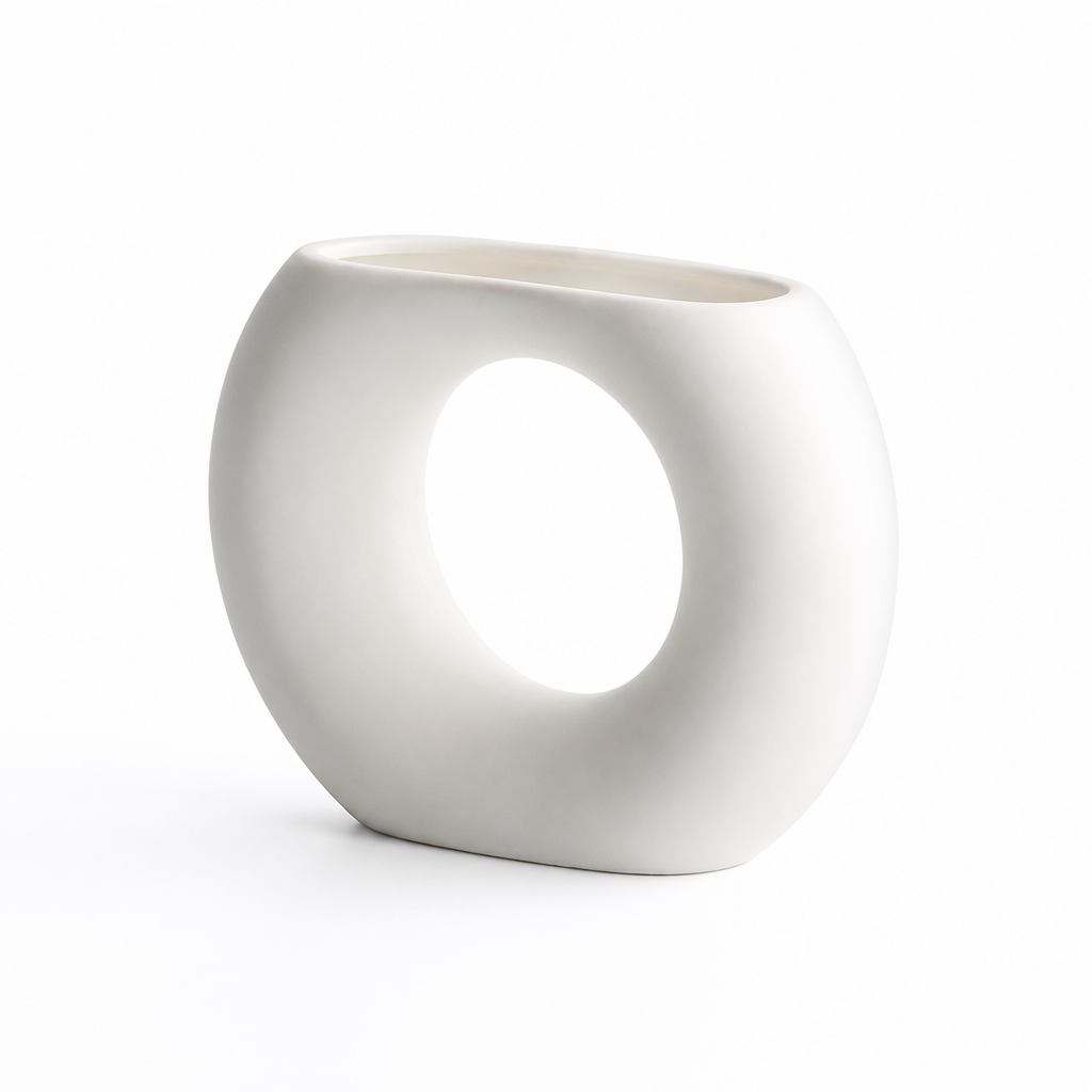 Nordic Geometric Ceramic Tabletop Vase