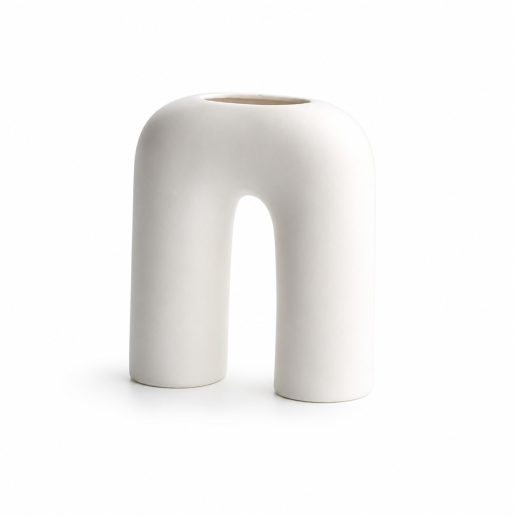 Nordic Geometric Ceramic Tabletop Vase