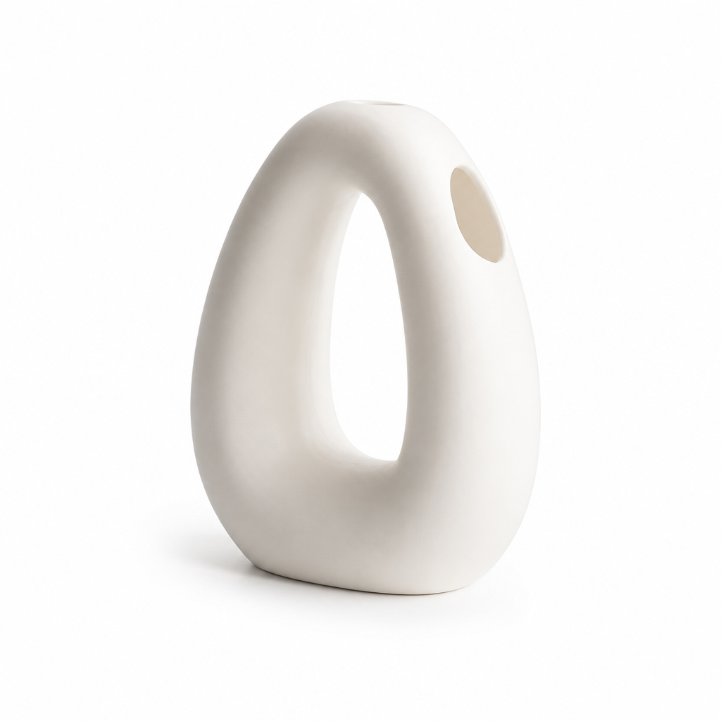 Nordic Geometric Ceramic Tabletop Vase