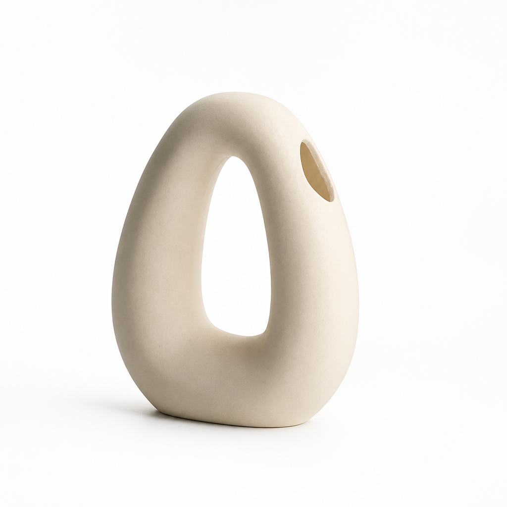 Nordic Geometric Ceramic Tabletop Vase