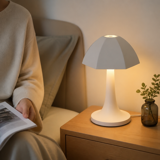 Nordic Mushroom Table Lamp with Soft Diffused Ambient Glow
