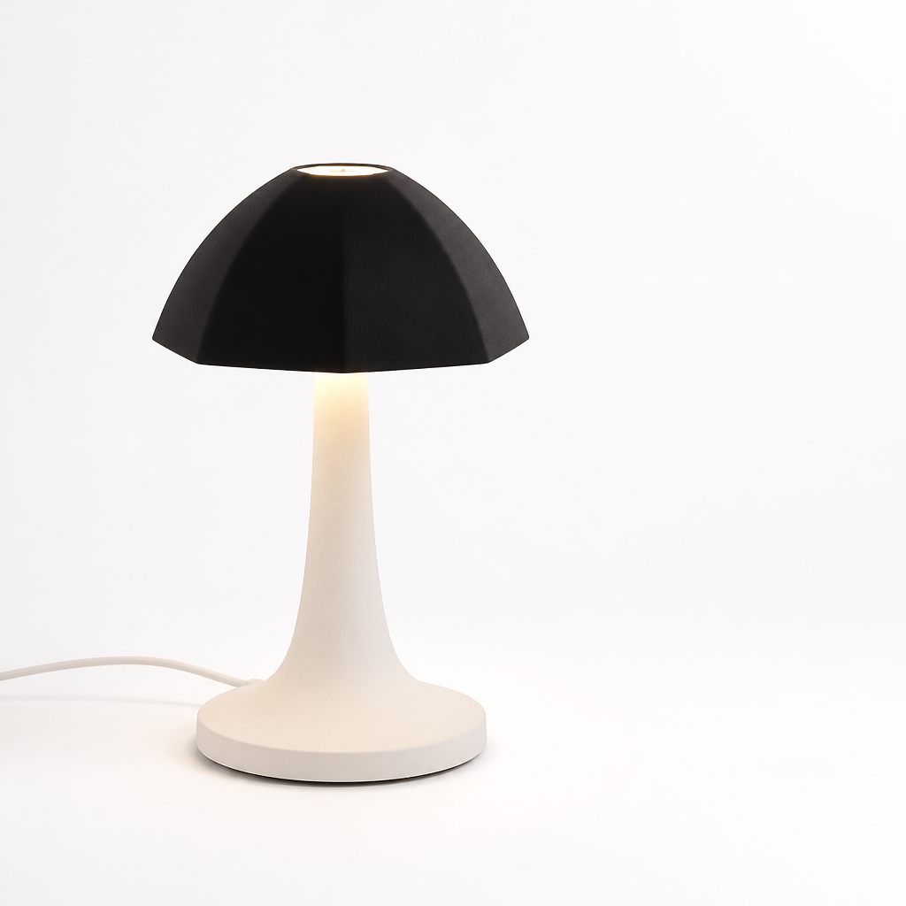 Nordic Mushroom Table Lamp with Soft Diffused Ambient Glow