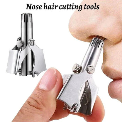 Nose And Ear Hair Trimmer Manual Stainless Steel