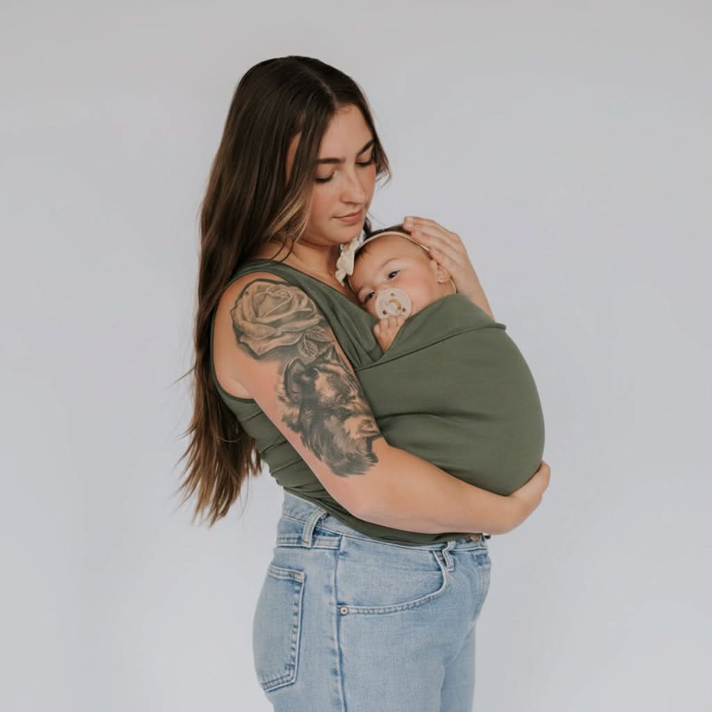 Nursing & Baby-Carrying Shirt Breathable Cotton Easy Nursing Access
