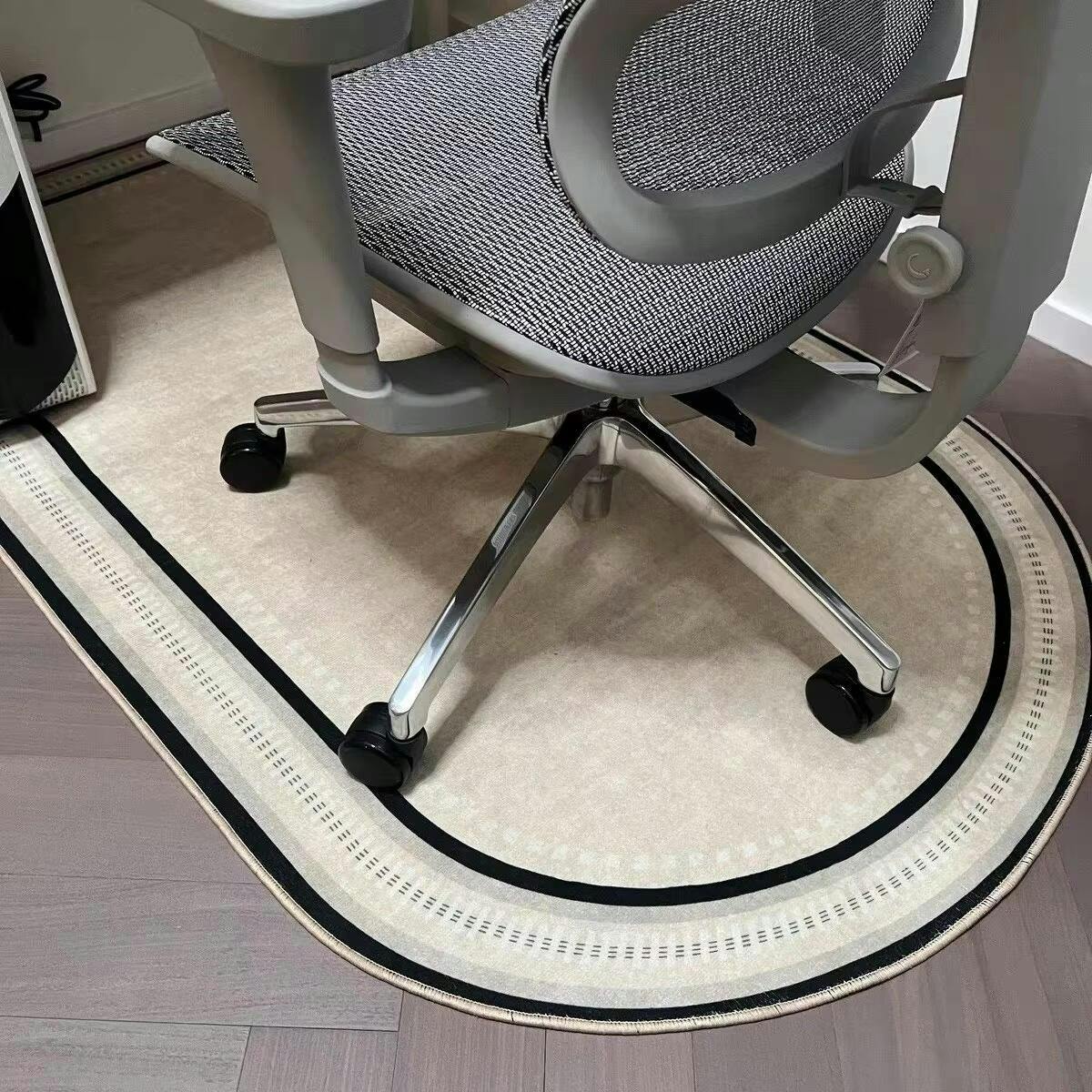 Office Chair Mat Semi-Round Non-Slip Floor Protector