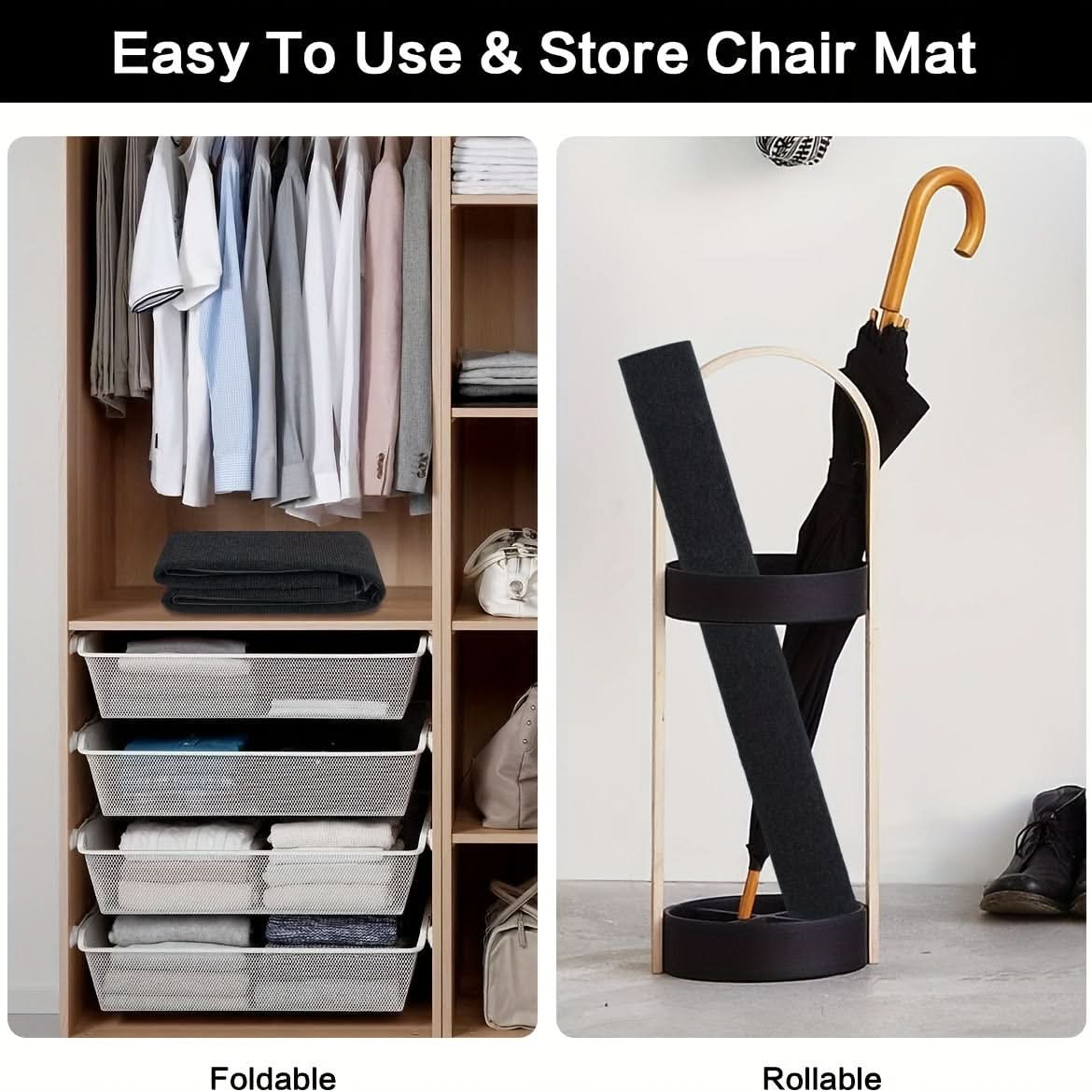 Office Chair Mat Smooth Rolling Floor Protection