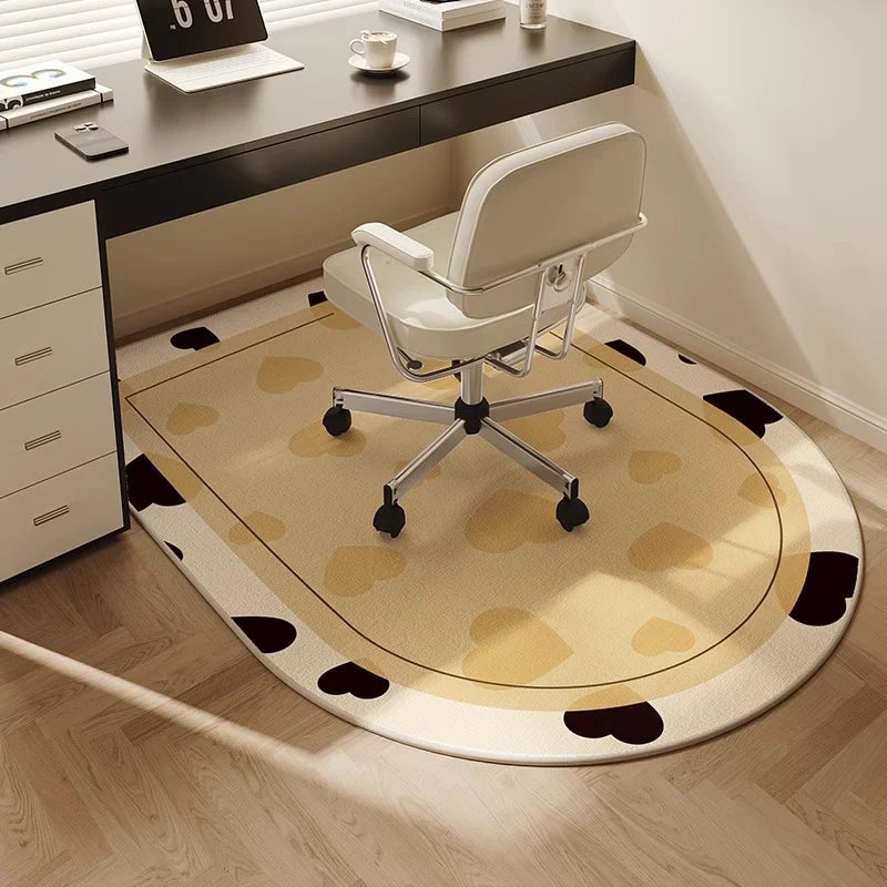 Office Floor Mat Ergonomic Soft Fabric Non-Slip Backing