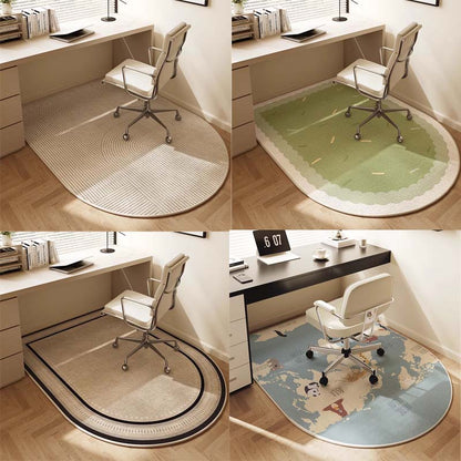 Office Floor Mat Ergonomic Soft Fabric Non-Slip Backing