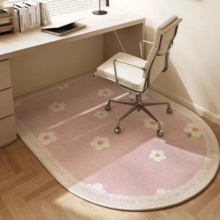 Office Floor Mat Ergonomic Soft Fabric Non-Slip Backing