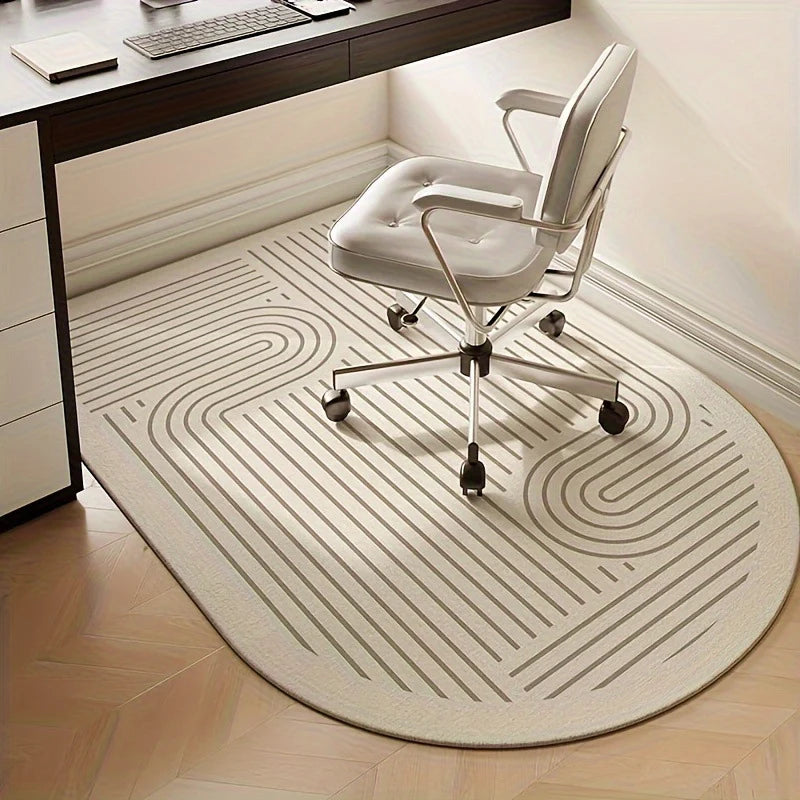 Office Floor Mat Ergonomic Soft Fabric Non-Slip Backing