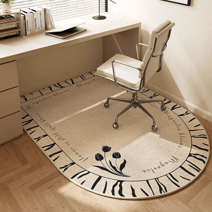 Office Floor Mat Ergonomic Soft Fabric Non-Slip Backing