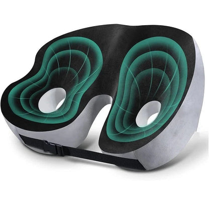 Office Seat Cushion Contoured Memory Foam Breathable Mesh